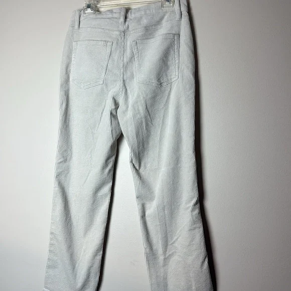 LOFT Made And Loved Straight Corduroy Pants Whisper White Size 8 / 29 - Picture 5 of 9